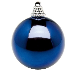 48 Bolas de Navidad azules. 6 cms
