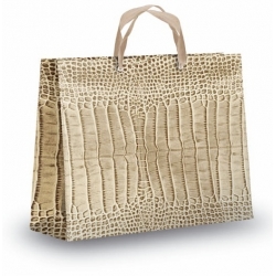 Bolsa de lujo Koko 32x12x2. Elegantísima bolsa de regalo en tonos arena