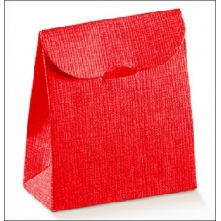 Caja de regalo con solapa, rojo 11.5x18x5.5 C/200 uds. 