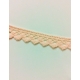Lace tape / puntilla adhesiva. Crochet rosa palo. 15mmx2m. Aprox.
