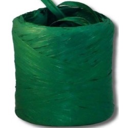Cinta de rafia sintética. Verde oscuro. 200 m