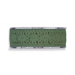 Cinta de regalo puntilla,verde inglés,,25 mm x 8 m