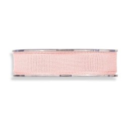 Cinta de regalo en algodón, color rosa bebé. Varios anchos.  2