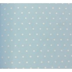 500 Hojas de papel de seda azul claro con lunares 