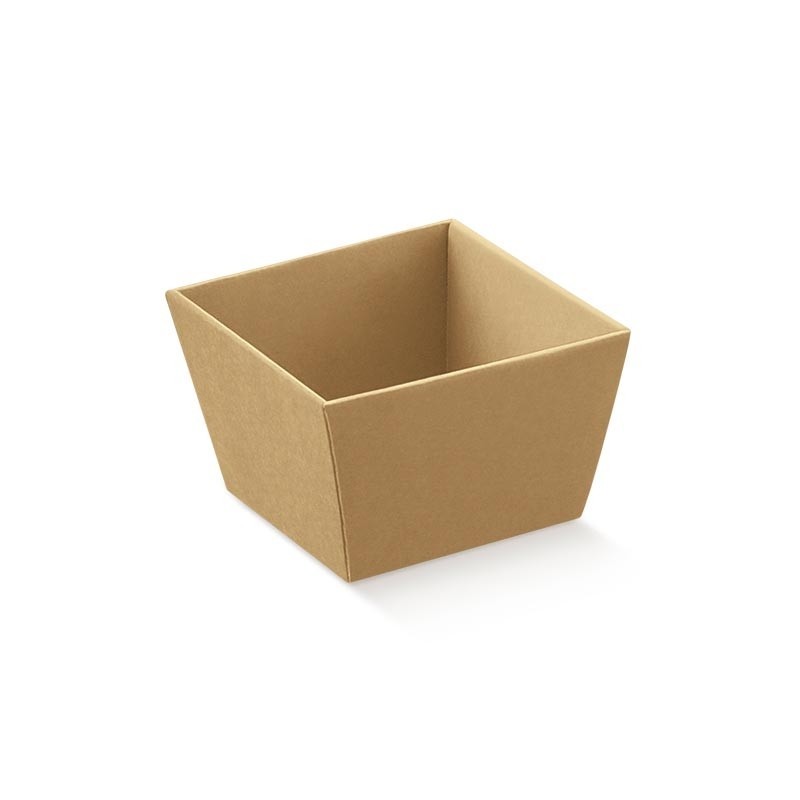 50 Bandejas kraft 21X21X9 