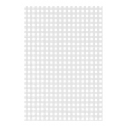 500 Hojas de papel de seda cuadros vichy blancos