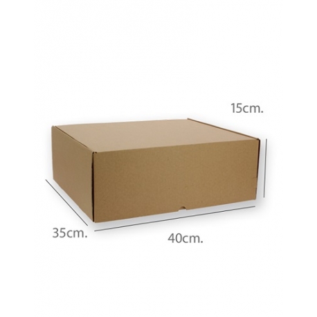 25 Cajas de cartón kraft 40x35x15 cms, para envío postal - e.commerce. 