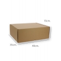 25 Cajas de cartón kraft 40x35x15 cms, para envío postal - e.commerce. 