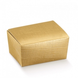 50 Cajas doradas para bombones. 15.5x10x7 cms 