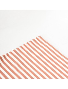 100 Hojas de papel de seda raya mini peach-melocotón
